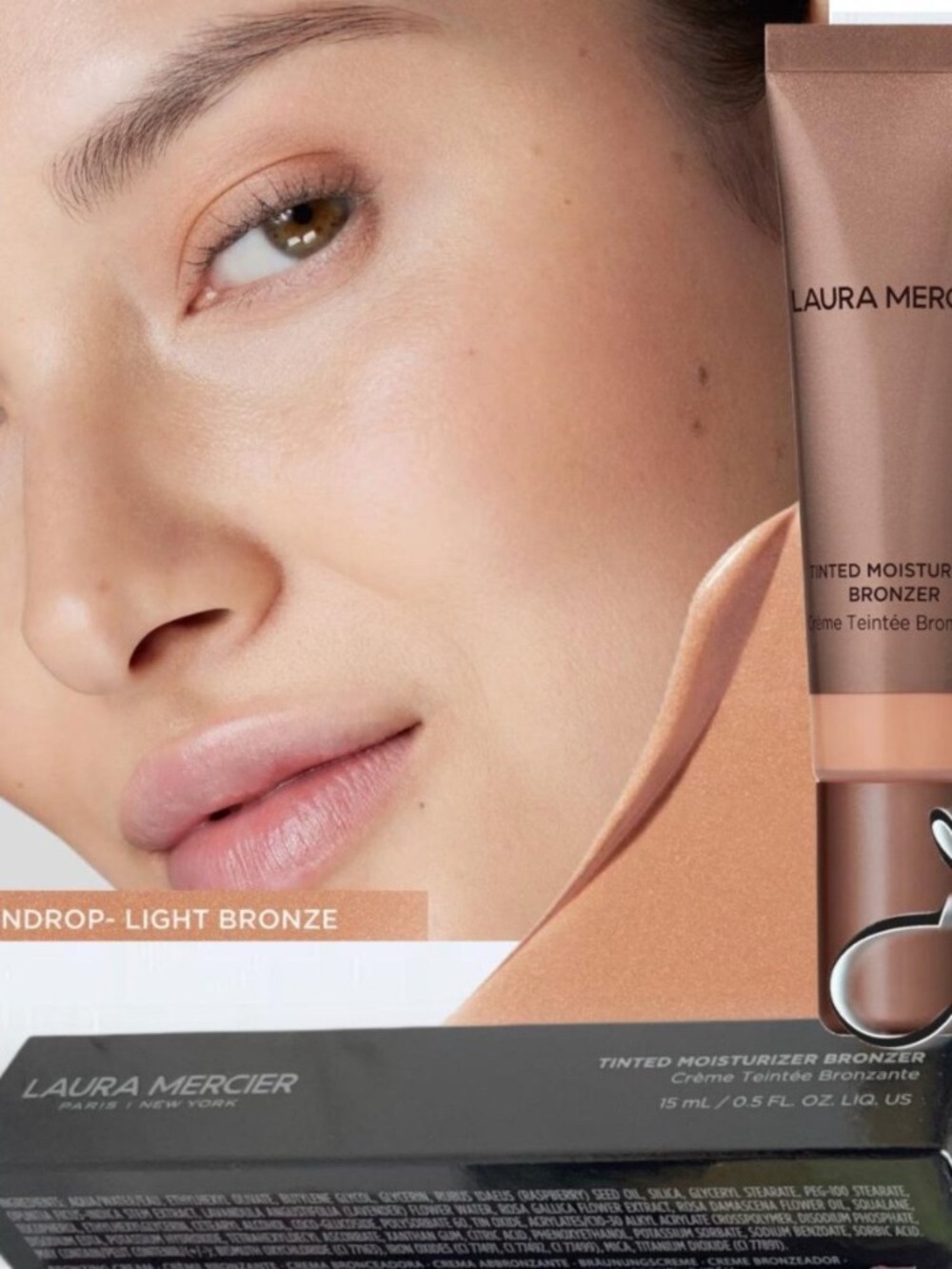 Laura Mercier Tinted Moisturizer Bronzer in 02 Sundrop Light Bronze NEW!
